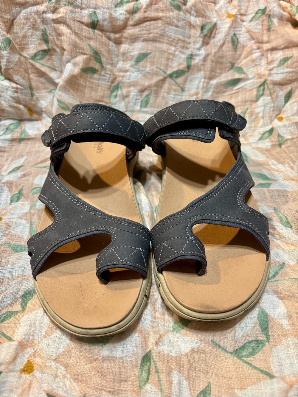 Dr. Scholl's Women's Dark Gray Adjustable Comfort Sandals
